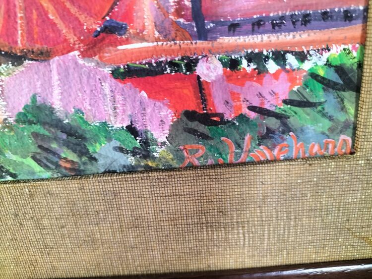 梅原龍三郎油絵（美術品・骨董品）の商品画像 - 査定依頼日：2025年10月31日 - 最高査定価格：1,000円