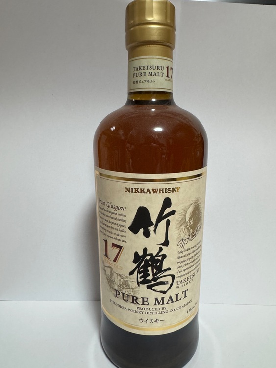 竹鶴（お酒）の商品画像 - 査定依頼日：2025年6月22日 - 最高査定価格：27,000円