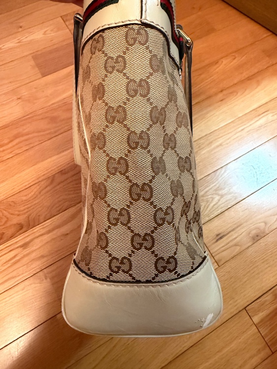 メイフェア トートバッグ　ベージュ/白　キャンバス/レザー　257061（ブランドバッグ）の商品画像 - 査定依頼日：2026年4月19日 - 最高査定価格：45,000円