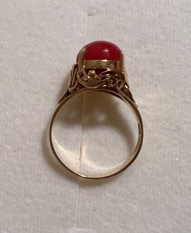 k18 指輪   リング　赤珊瑚（金・貴金属）の商品画像 - 査定依頼日：2023年2月27日 - 最高査定価格：10,000円