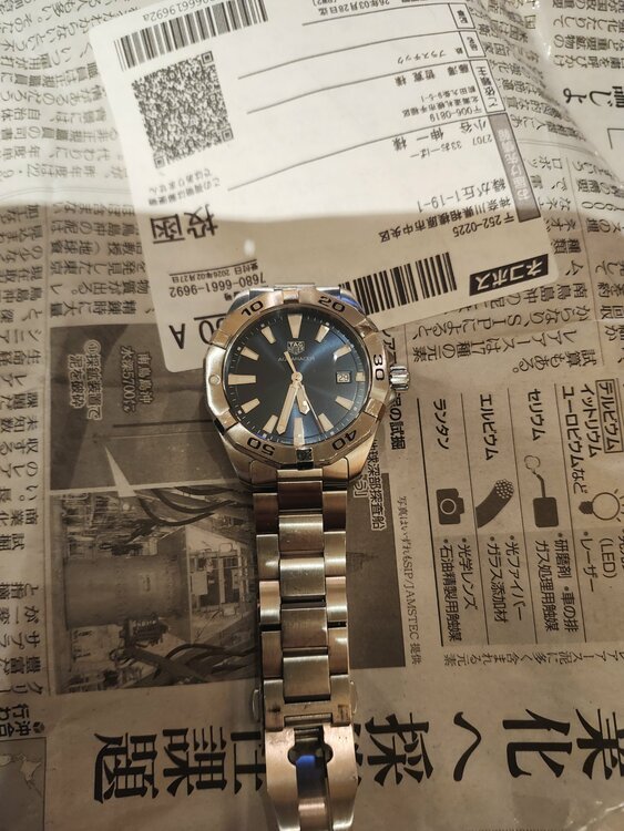 タグホイヤー アクアレーサー （高級時計）の商品画像 - 査定依頼日：2026年3月1日 - 最高査定価格：120,000円