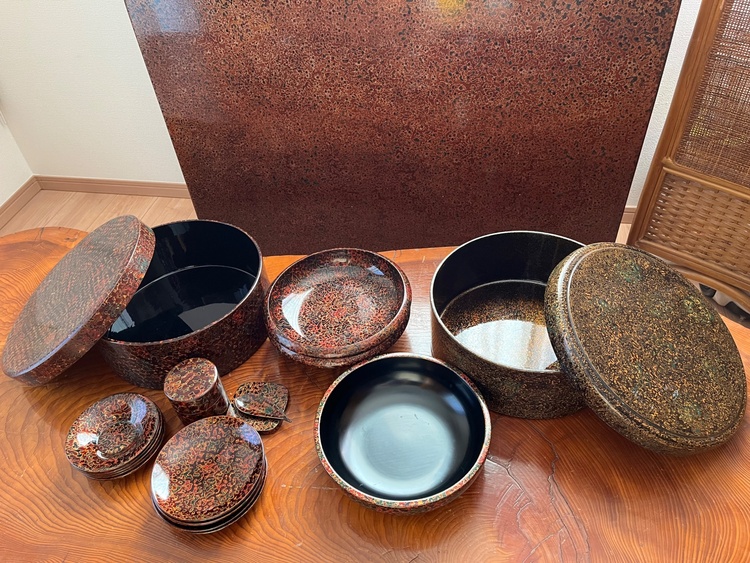 津軽塗りお茶セット（美術品・骨董品）の商品画像 - 査定依頼日：2026年5月25日 - 最高査定価格：3,000円