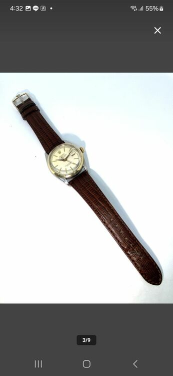 ROLEX ロレックス デイトジャスト 6305 1954年 腕時計 自動巻き（高級時計）の商品画像 - 査定依頼日：2025年6月14日 - 最高査定価格：550,000円