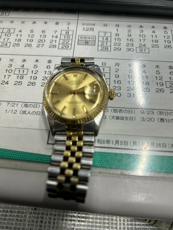 ロレックス デイトジャスト 160（高級時計）の商品画像 - 査定依頼日：2026年1月27日 - 最高査定価格：725,000円