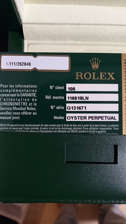 ロレックス サブマリーナー 116610ln（高級時計）の商品画像 - 査定依頼日：2026年1月18日 - 最高査定価格：1,820,000円