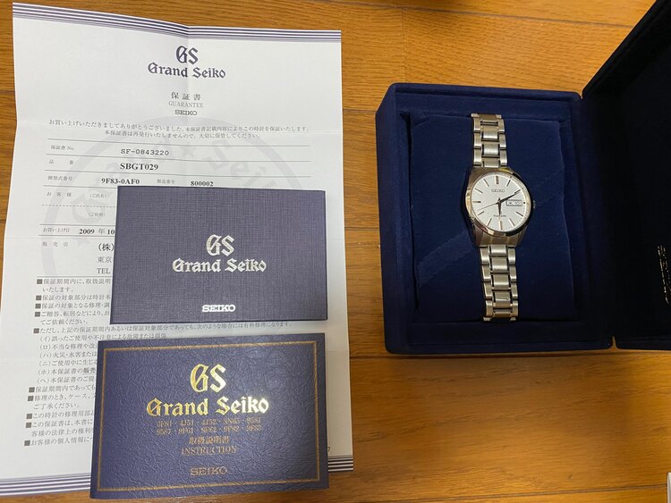 セイコー グランドセイコー SBGT029（高級時計）の商品画像 - 査定依頼日：2025年5月28日 - 最高査定価格：180,000円