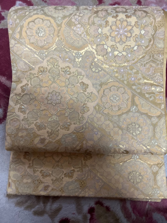汕頭刺繍　全通　袋帯（着物）の商品画像 - 査定依頼日：2026年6月21日 - 最高査定価格：2,000円