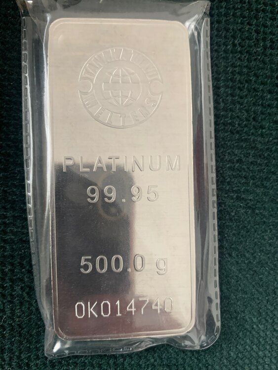 99.50、プラチナ500g（金・貴金属）の商品画像 - 査定依頼日：2025年2月17日 - 最高査定価格：2,607,000円