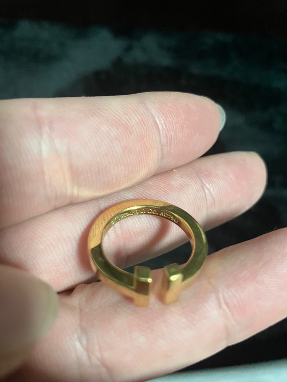 ティファニー スクエアリング イエローゴールド（金・貴金属）の商品画像 - 査定依頼日：2026年2月16日 - 最高査定価格：150,000円