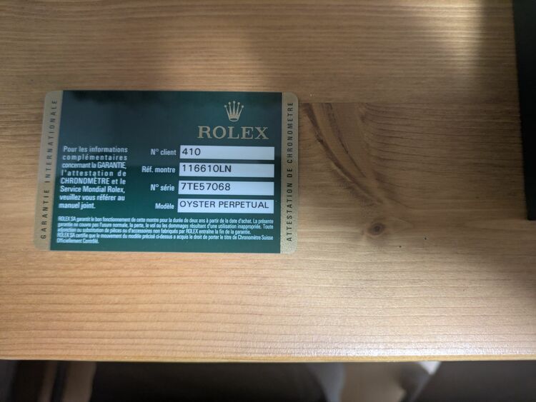 ロレックス サブマリーナー 116610N（高級時計）の商品画像 - 査定依頼日：2025年7月3日 - 最高査定価格：1,620,000円