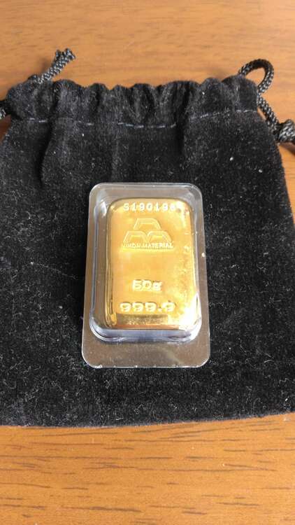 インゴット50グラム（金・貴金属）の商品画像 - 査定依頼日：2024年3月30日 - 最高査定価格：590,000円