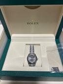 オイスター、28 mm、オイスタースチール＆ホワイトゴールド