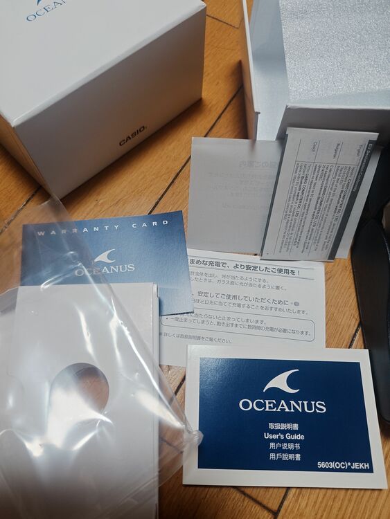 カシオ　オシアナスマンタ（高級時計）の商品画像 - 査定依頼日：2025年9月6日 - 最高査定価格：30,000円