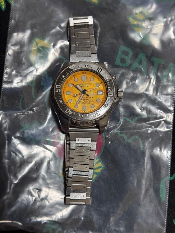 SEIKO KINETIC SCUBAMASTER 200m 腕時計 (1997（高級時計）の商品画像 - 査定依頼日：2025年11月23日 - 最高査定価格：15,000円
