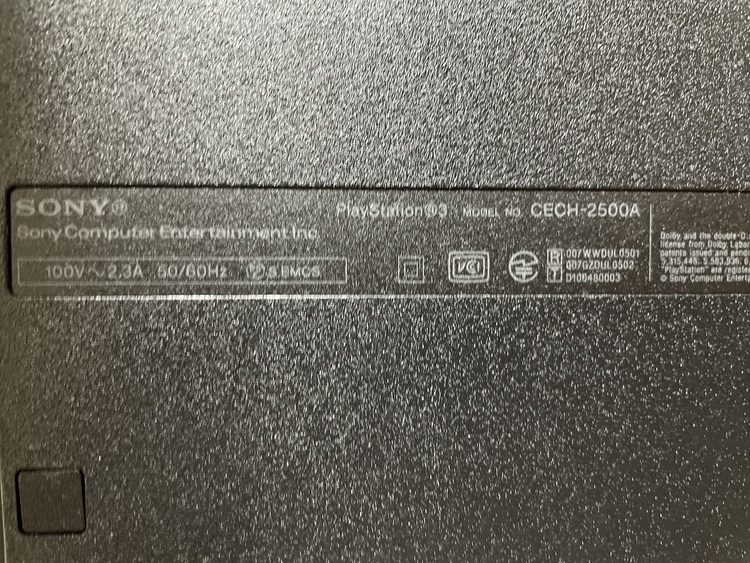 プレイステーション3本体　CECH-2500A（ゲーム機本体・ゲームソフト）の商品画像 - 査定依頼日：2021年12月30日 - 最高査定価格：2,500円
