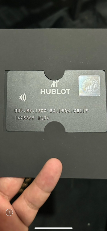 ウブロ クラシックフュージョン （高級時計）の商品画像 - 査定依頼日：2025年5月25日 - 最高査定価格：1,300,000円