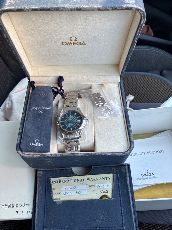 オメガ シーマスター ジャックマイヨール1997年限定とで（高級時計）の商品画像 - 査定依頼日：2026年1月18日 - 最高査定価格：210,000円