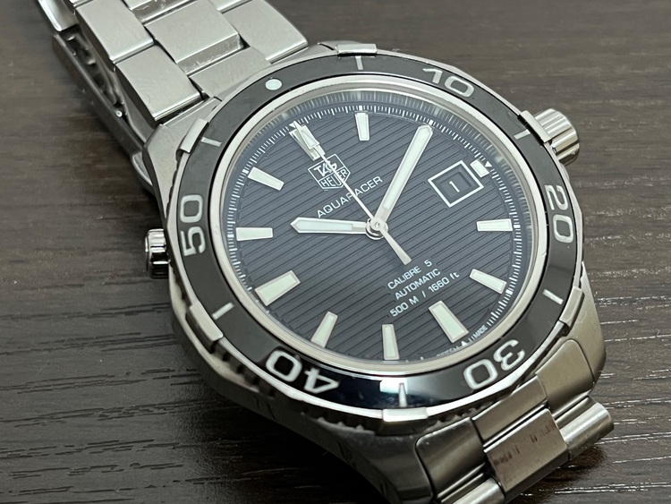 タグホイヤー アクアレーサー WAK211（高級時計）の商品画像 - 査定依頼日：2025年10月2日 - 最高査定価格：130,000円