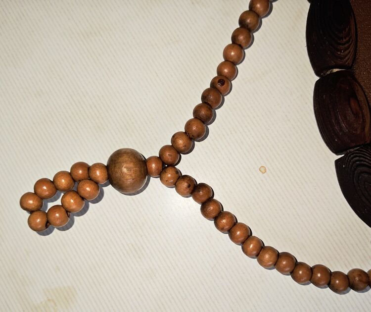 レトロ　雲州堂製壁掛けウッドフレームミラー（美術品・骨董品）の商品画像 - 査定依頼日：2025年8月4日 - 最高査定価格：3,000円