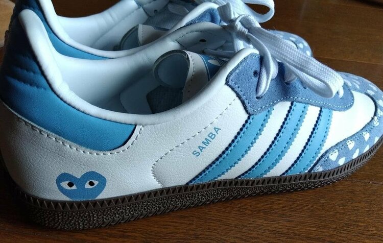 COMME des GARCONS x Adidas SAMBAスニーカー（古着・ファッション）の商品画像 - 査定依頼日：2026年8月28日 - 最高査定価格：3,000円