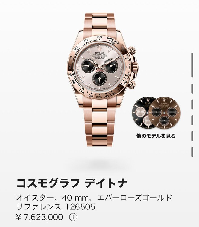 ロレックス デイトナ t（高級時計）の商品画像 - 査定依頼日：2025年4月28日 - 最高査定価格：8,130,000円