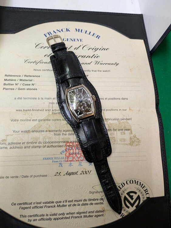 フランクミュラー その他 5850 Master bankfr 18k og no467（高級時計）の商品画像 - 査定依頼日：2026年3月4日 - 最高査定価格：1,280,000円