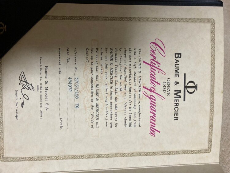 ボーム&メルシエ（高級時計）の商品画像 - 査定依頼日：2025年5月11日 - 最高査定価格：1,000,000円