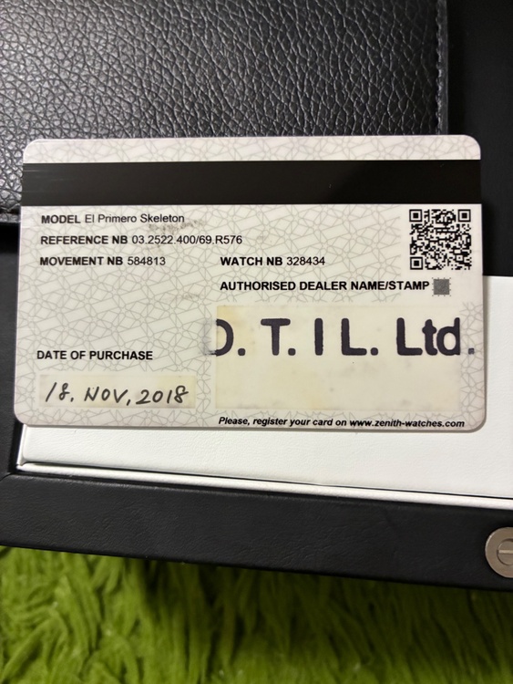 ゼニス エルプリメロ 03 2522 40（高級時計）の商品画像 - 査定依頼日：2026年2月19日 - 最高査定価格：570,000円