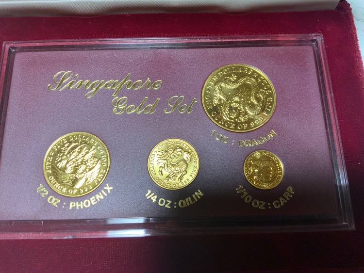 1984年発行　シンガポールコイン4点セット　新品（金・貴金属）の商品画像 - 査定依頼日：2026年7月22日 - 最高査定価格：1,287,000円