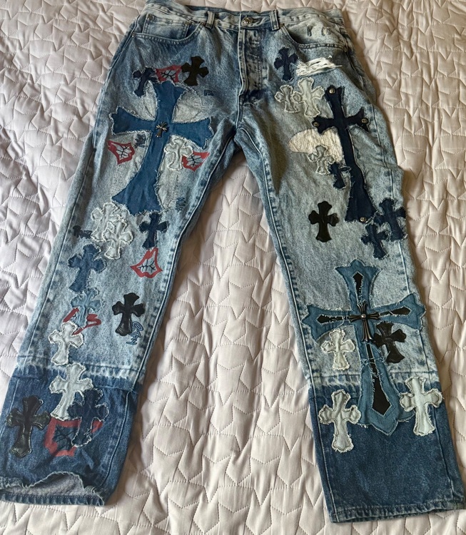 クロムハーツ パンツ クロスパッチ（古着・ファッション）の商品画像 - 査定依頼日：2025年7月27日 - 最高査定価格：6,000円