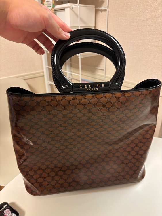 CELINE マカダム柄 ハンドバッグ（古着・ファッション）の商品画像 - 査定依頼日：2026年8月24日 - 最高査定価格：23,000円