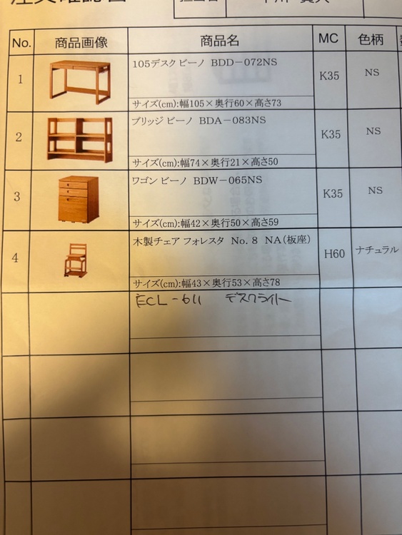 コイズミ学習机　BEENO  BDD-073NS（家具・寝具）の商品画像 - 査定依頼日：2026年5月18日 - 最高査定価格：3,000円