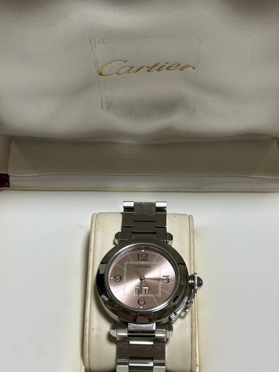 カルティエ パシャ パシャCピンクダイヤルラージでー（高級時計）の商品画像 - 査定依頼日：2025年10月30日 - 最高査定価格：280,000円