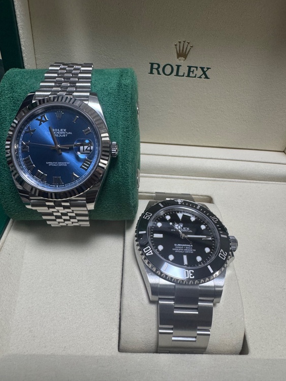 デイトジャスト41アズーロブルー（高級時計）の商品画像 - 査定依頼日：2026年1月23日 - 最高査定価格：2,200,000円