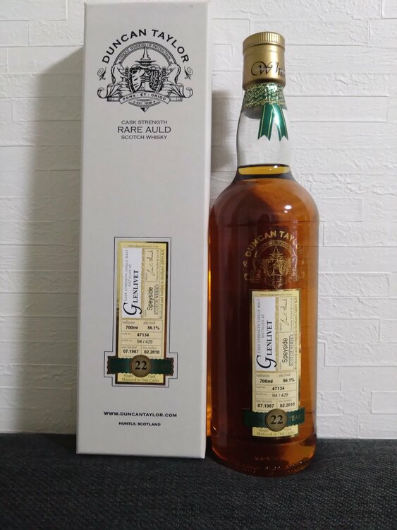 ダンカンテイラーグレンリベット22年（お酒）の商品画像 - 査定依頼日：2026年3月17日 - 最高査定価格：20,000円