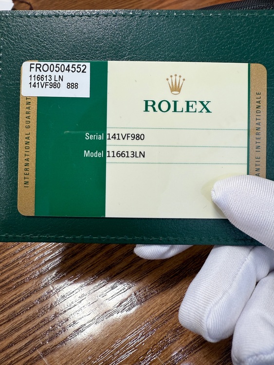 116613LN（高級時計）の商品画像 - 査定依頼日：2025年10月8日 - 最高査定価格：2,000,000円