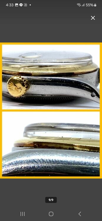 ROLEX ロレックス デイトジャスト 6305 1954年 腕時計 自動巻き（高級時計）の商品画像 - 査定依頼日：2025年6月14日 - 最高査定価格：550,000円