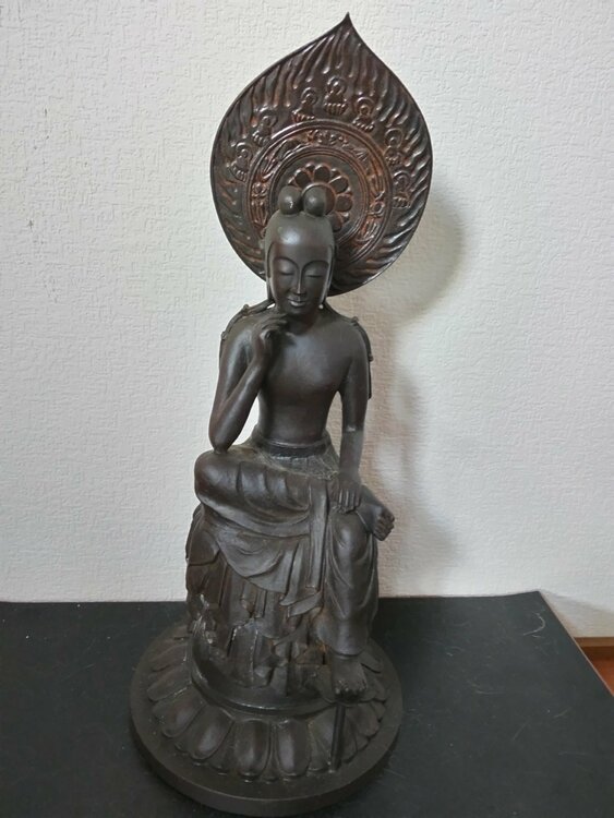 南部祥雲　如意輪観音像　ブロンズ美術品（美術品・骨董品）の商品画像 - 査定依頼日：2026年3月30日 - 最高査定価格：20,000円