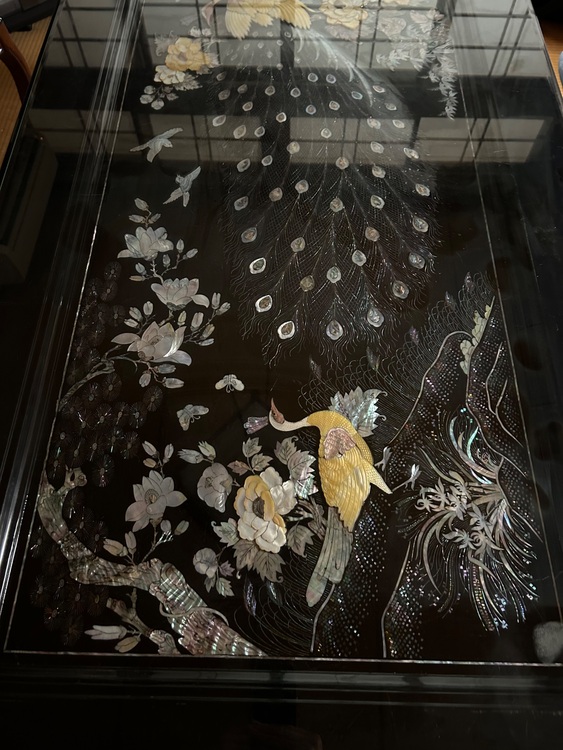 螺鈿細工ローテーブル（家具・寝具）の商品画像 - 査定依頼日：2025年7月3日 - 最高査定価格：20,000円