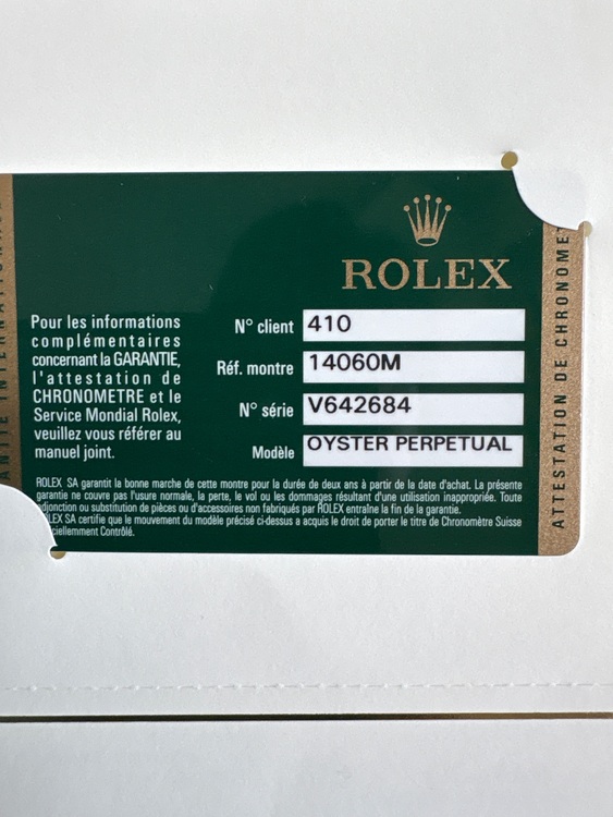 ロレックス サブマリーナー 14060（高級時計）の商品画像 - 査定依頼日：2025年9月2日 - 最高査定価格：1,460,000円