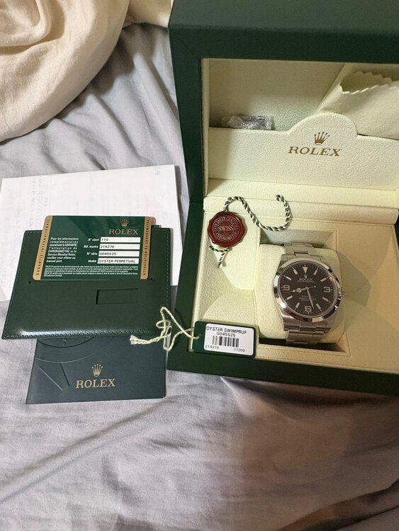 ロレックス エクスプローラー 200000823350028（高級時計）の商品画像 - 査定依頼日：2025年4月25日 - 最高査定価格：950,000円