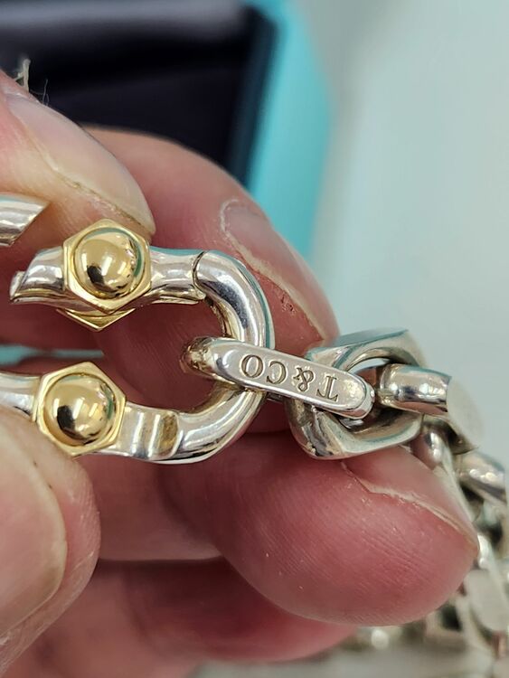 ティファニー1837メイカーズワイルドチェーンブレスレットラージ（金・貴金属）の商品画像 - 査定依頼日：2025年10月5日 - 最高査定価格：120,000円