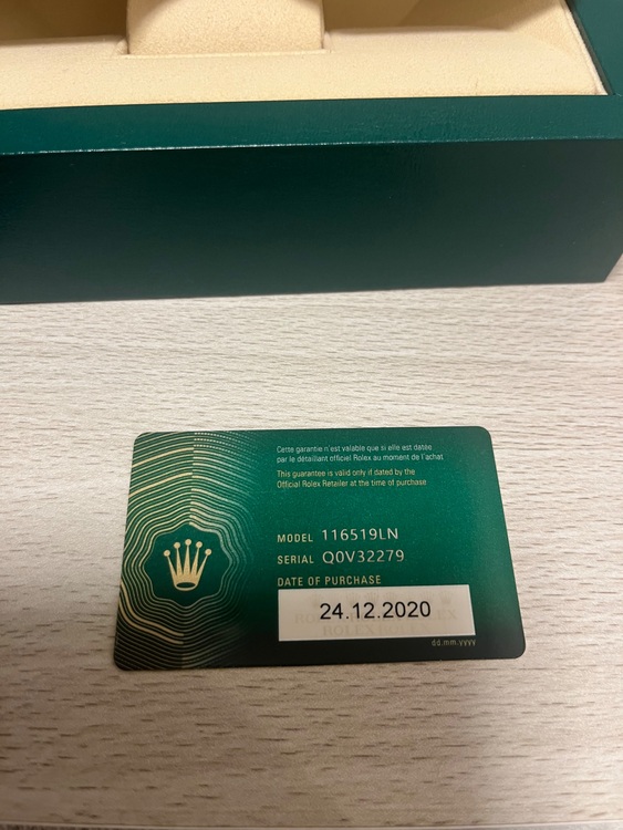 ロレックス デイトナ 116519lnn（高級時計）の商品画像 - 査定依頼日：2025年6月8日 - 最高査定価格：6,000,000円