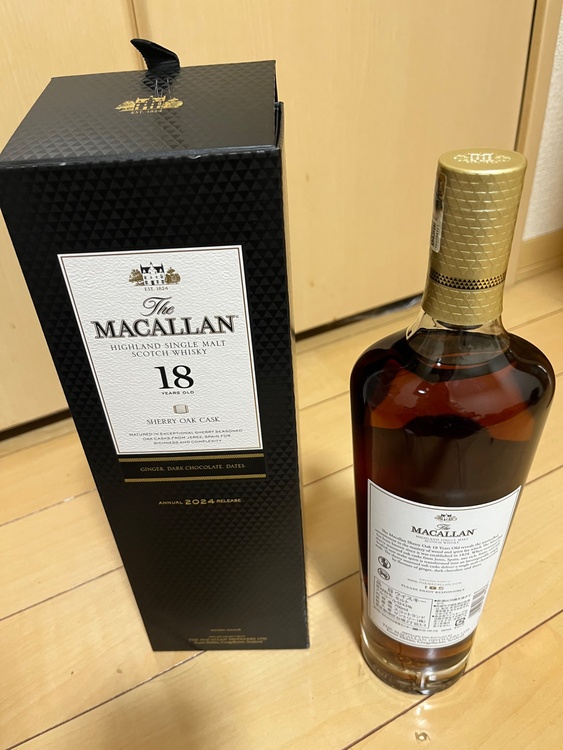 マッカラン18年シェリーオークカスク2024（お酒）の商品画像 - 査定依頼日：2026年3月26日 - 最高査定価格：36,000円