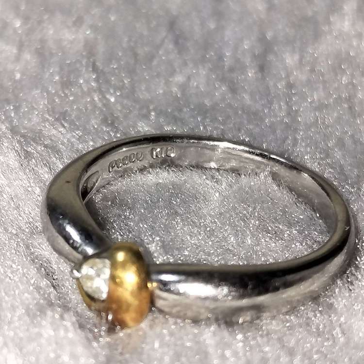 pt900 k18 0.06Cダイヤ　リング（金・貴金属）の商品画像 - 査定依頼日：2023年4月2日 - 最高査定価格：20,000円