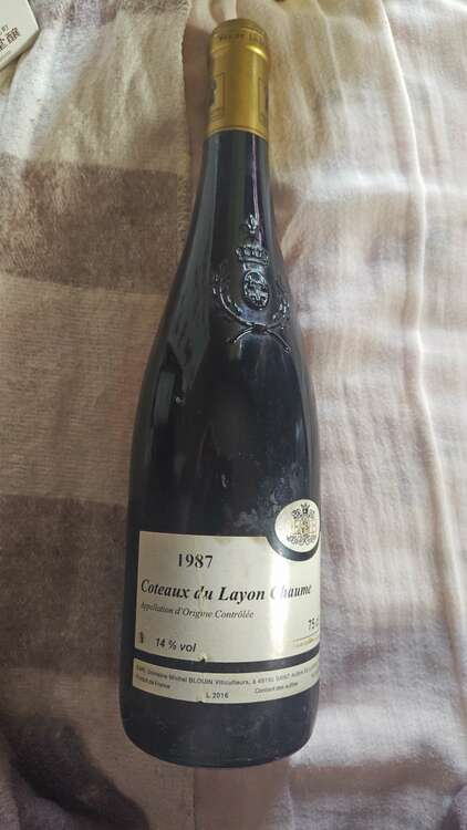 Coteaux du layon chaume 1987（お酒）の商品画像 - 査定依頼日：2025年2月13日 - 最高査定価格：10円