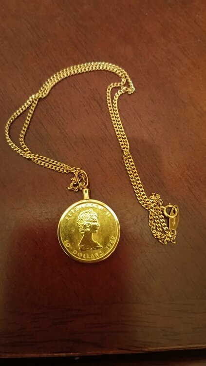 カナダコインネックレス（金・貴金属）の商品画像 - 査定依頼日：2026年3月2日 - 最高査定価格：1,000,000円