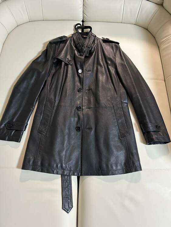 BURBERRY BLACK RABEL 皮ロングコート（サイズ：LL）（古着・ファッション）の商品画像 - 査定依頼日：2024年11月3日 - 最高査定価格：14,000円
