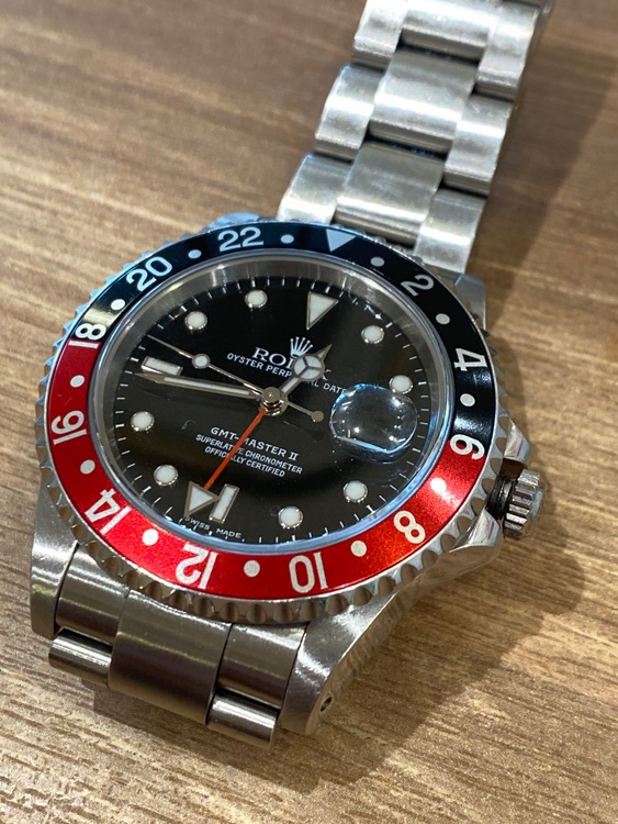 GMTマスター2赤黒（高級時計）の商品画像 - 査定依頼日：2025年6月3日 - 最高査定価格：1,650,000円