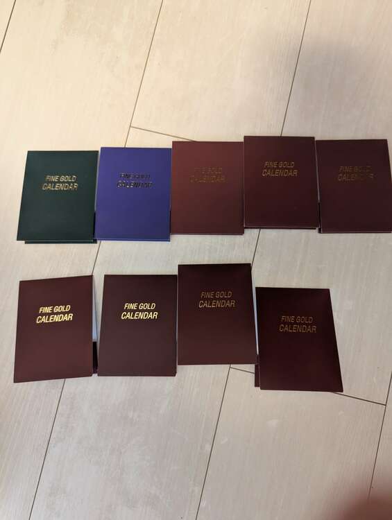 純金カレンダー（金・貴金属）の商品画像 - 査定依頼日：2025年5月11日 - 最高査定価格：75,000円